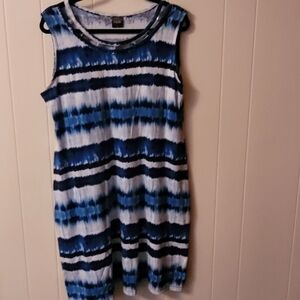 Rafaella Dress Women's XL Tie Dyed Look